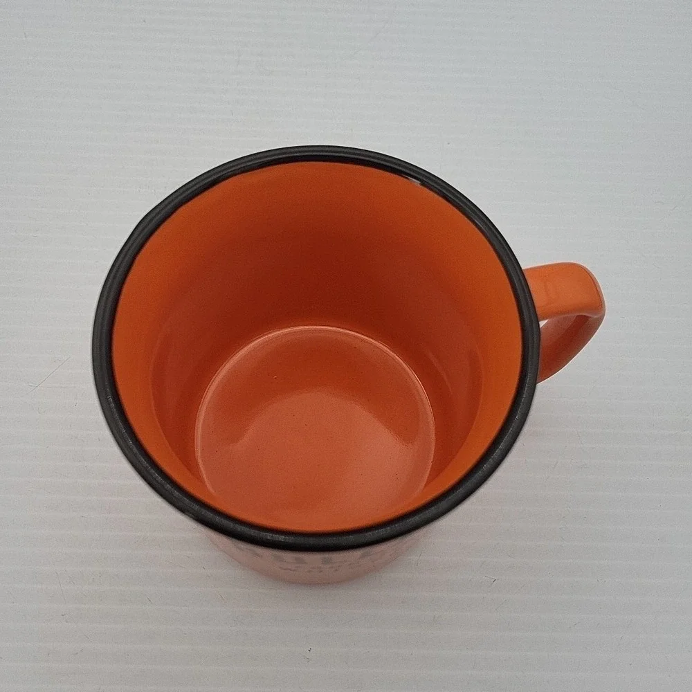 Bulleit Frontier Whiskey Orange‎ Ceramic Campfire Coffee Mug Cup